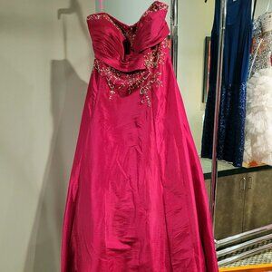 Mystique Prom Size 24 Pink Ballgown